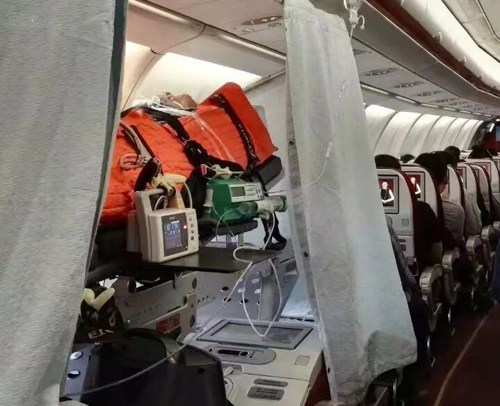 高安市跨国医疗包机、航空担架